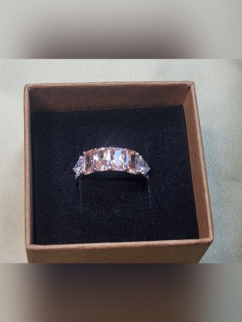 Smokey Topaz Zirconia Fancy in the Ball Room Size 8